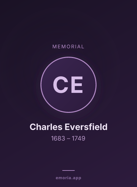 Memorial portrait of Charles Eversfield