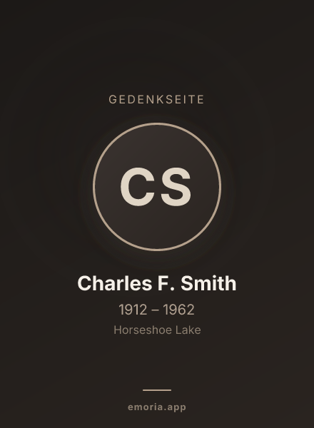 Gedenkportrait von Charles F. Smith