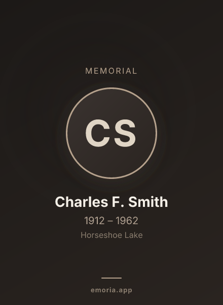 Memorial portrait of Charles F. Smith