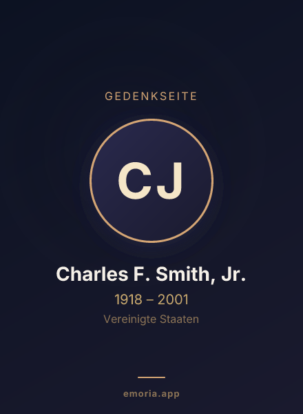 Gedenkportrait von Charles F. Smith, Jr.