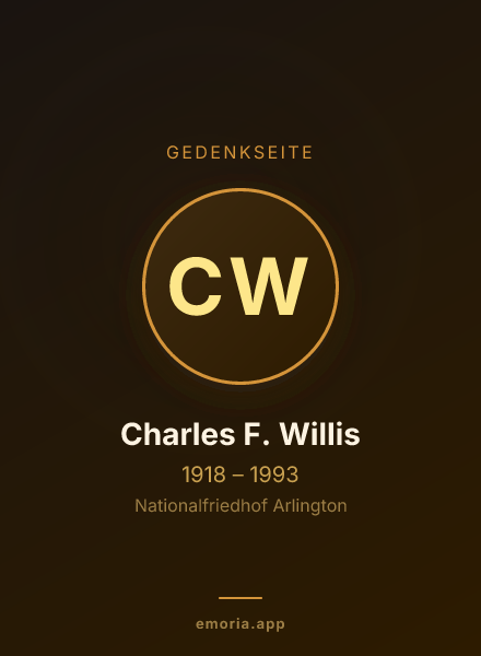 Gedenkportrait von Charles F. Willis
