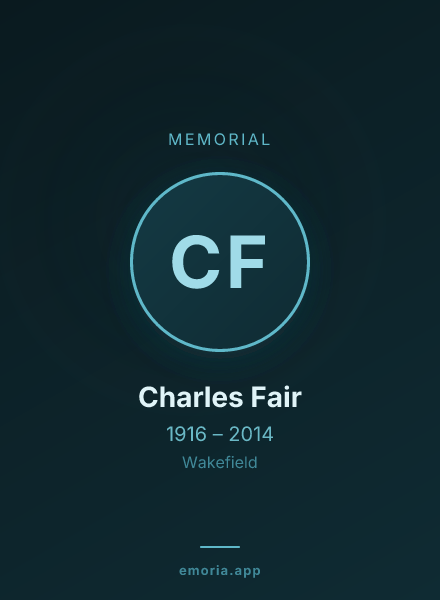 Memorial portrait of Charles Fair