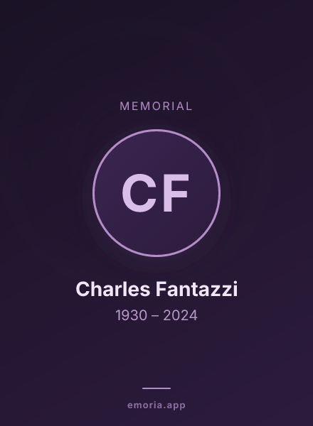 Memorial portrait of Charles Fantazzi