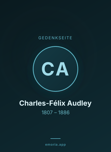 Gedenkportrait von Charles-Félix Audley