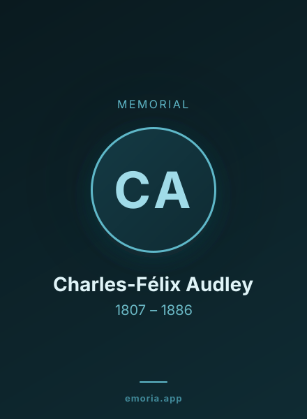 Memorial portrait of Charles-Félix Audley