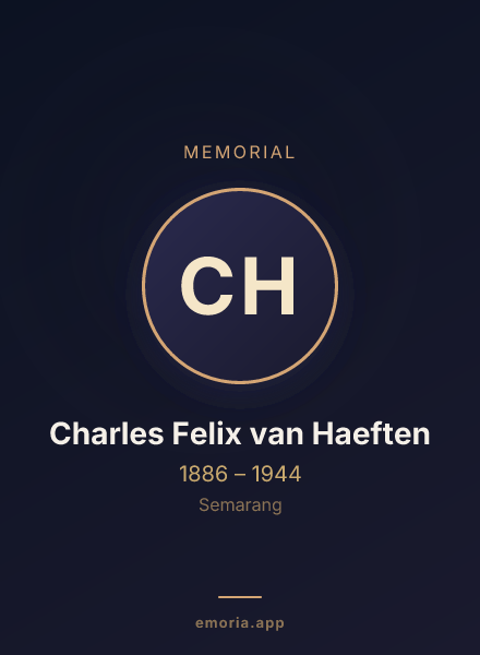 Memorial portrait of Charles Felix van Haeften