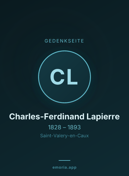 Gedenkportrait von Charles-Ferdinand Lapierre