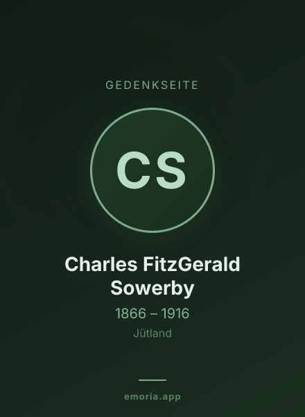 Gedenkportrait von Charles FitzGerald Sowerby