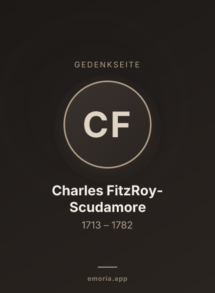 Gedenkportrait von Charles FitzRoy-Scudamore