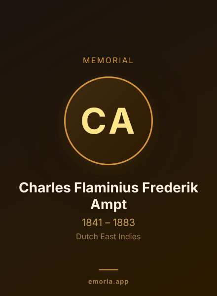 Memorial portrait of Charles Flaminius Frederik Ampt