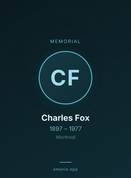 Memorial portrait of Charles Fox