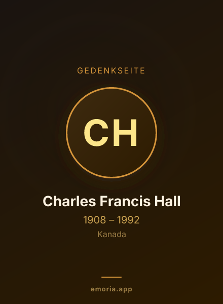 Gedenkportrait von Charles Francis Hall
