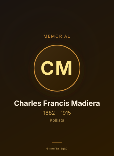 Memorial portrait of Charles Francis Madiera