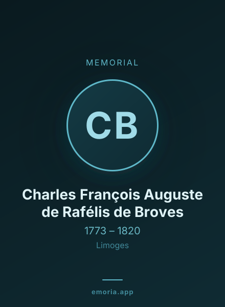 Memorial portrait of Charles François Auguste de Rafélis de Broves