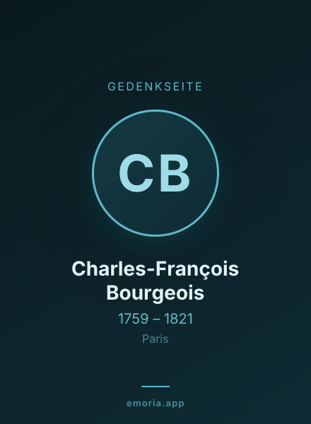 Gedenkportrait von Charles-François Bourgeois