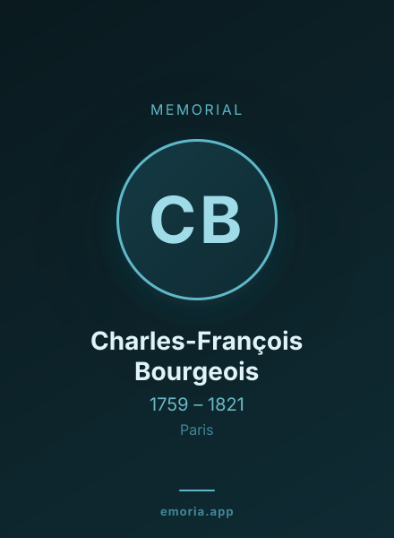 Memorial portrait of Charles-François Bourgeois