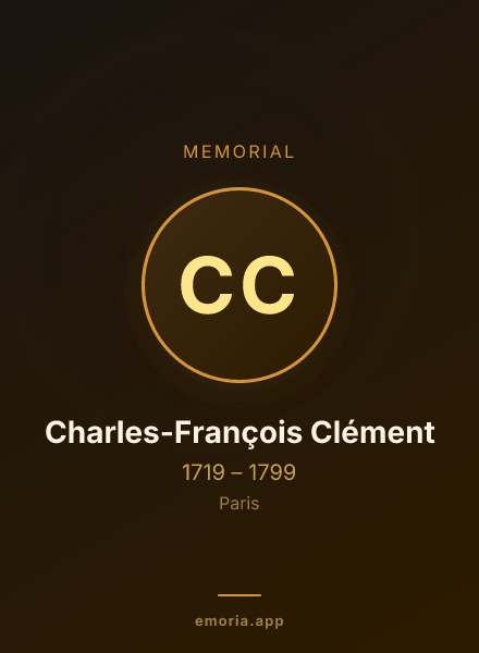 Memorial portrait of Charles-François Clément