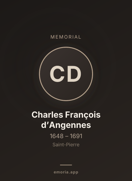 Memorial portrait of Charles François d’Angennes