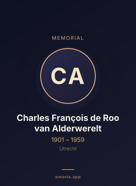 Memorial portrait of Charles François de Roo van Alderwerelt