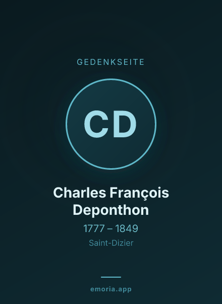 Gedenkportrait von Charles François Deponthon