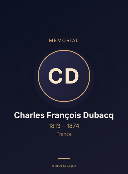 Memorial portrait of Charles François Dubacq