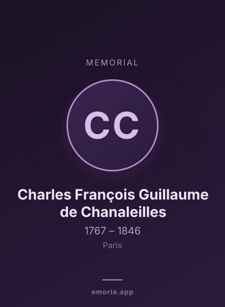 Memorial portrait of Charles François Guillaume de Chanaleilles