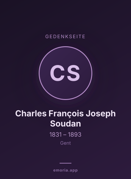 Gedenkportrait von Charles François Joseph Soudan