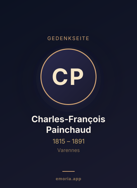 Gedenkportrait von Charles-François Painchaud