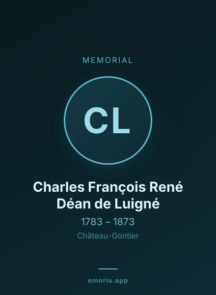 Memorial portrait of Charles François René Déan de Luigné