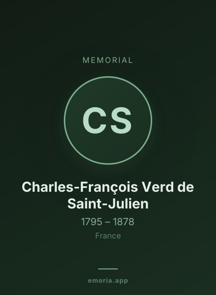 Memorial portrait of Charles-François Verd de Saint-Julien