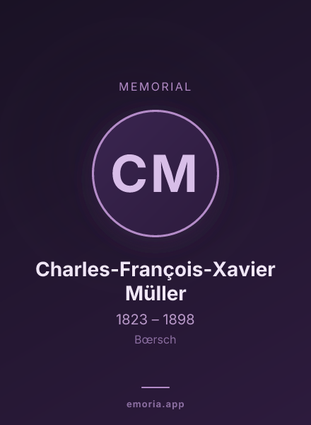 Memorial portrait of Charles-François-Xavier Müller