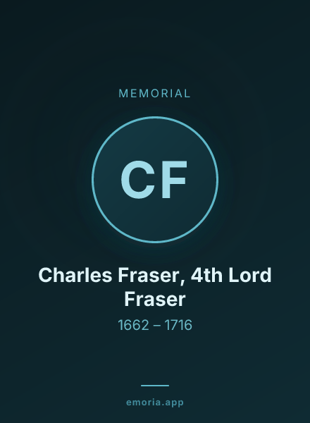 Memorial portrait of Charles Fraser, 4th Lord Fraser