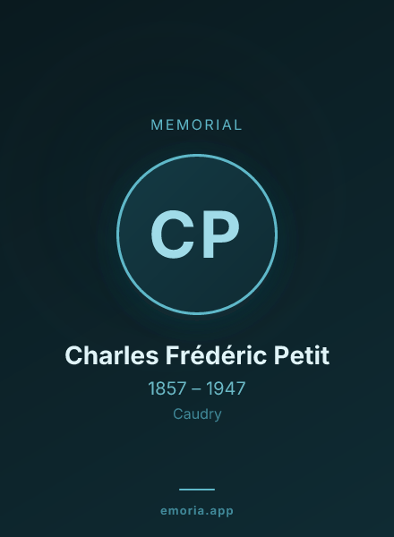 Memorial portrait of Charles Frédéric Petit