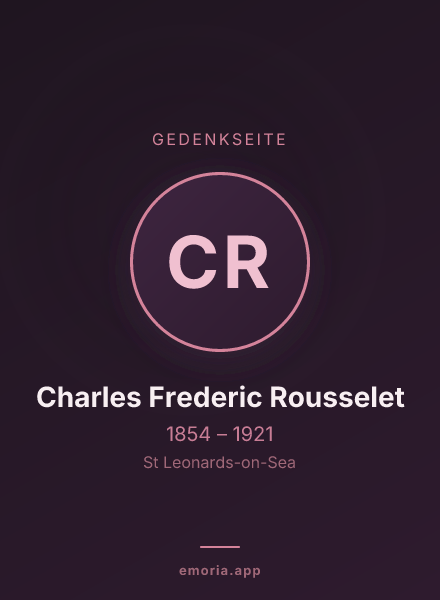 Gedenkportrait von Charles Frederic Rousselet