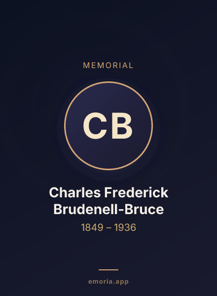 Memorial portrait of Charles Frederick Brudenell-Bruce