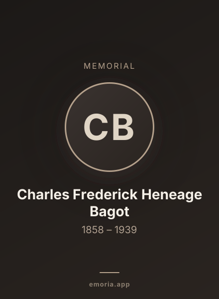 Memorial portrait of Charles Frederick Heneage Bagot