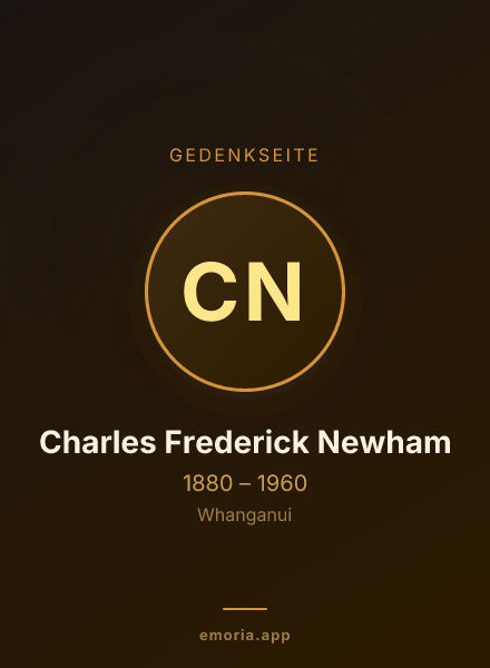 Gedenkportrait von Charles Frederick Newham