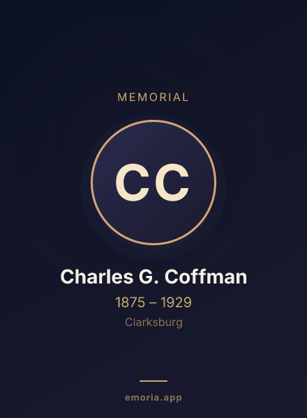 Memorial portrait of Charles G. Coffman
