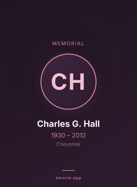 Memorial portrait of Charles G. Hall