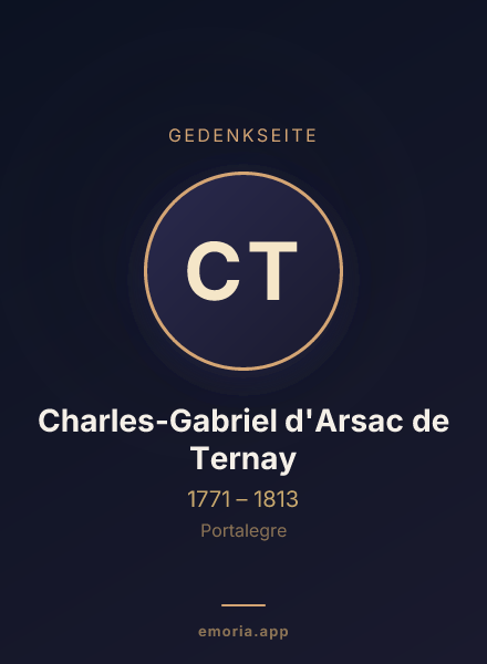 Gedenkportrait von Charles-Gabriel d'Arsac de Ternay