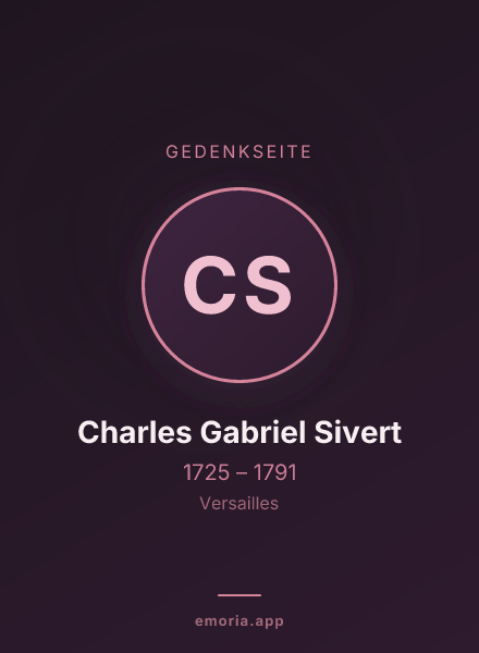 Gedenkportrait von Charles Gabriel Sivert