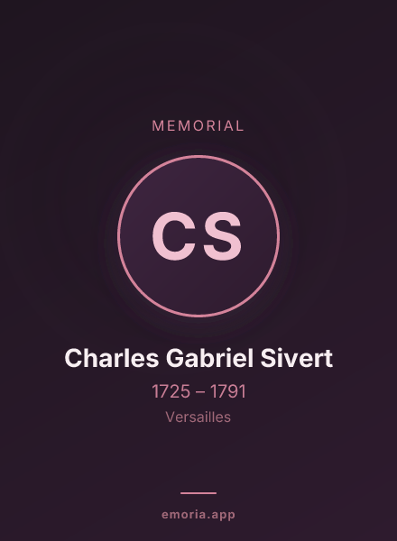 Memorial portrait of Charles Gabriel Sivert