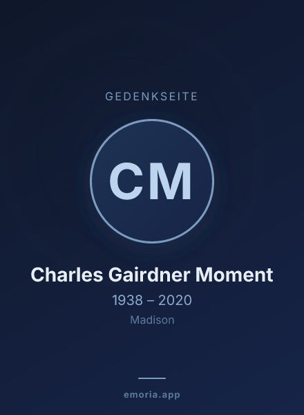 Gedenkportrait von Charles Gairdner Moment