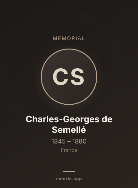 Memorial portrait of Charles-Georges de Semellé