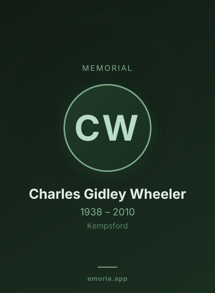 Memorial portrait of Charles Gidley Wheeler