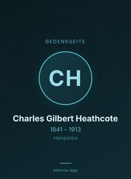 Gedenkportrait von Charles Gilbert Heathcote
