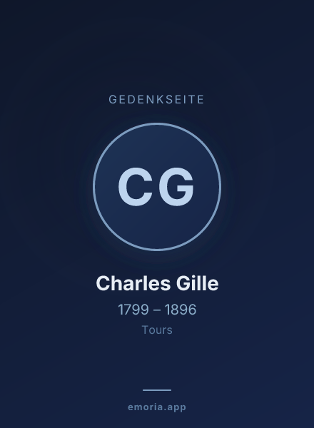 Gedenkportrait von Charles Gille
