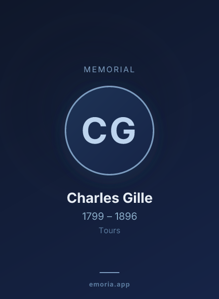 Memorial portrait of Charles Gille