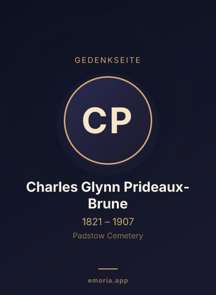 Gedenkportrait von Charles Glynn Prideaux-Brune