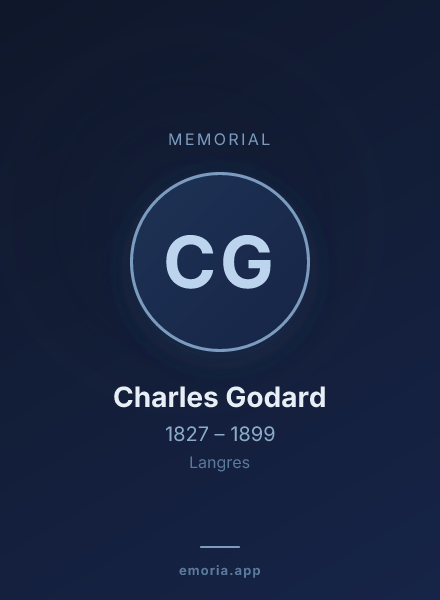 Memorial portrait of Charles Godard